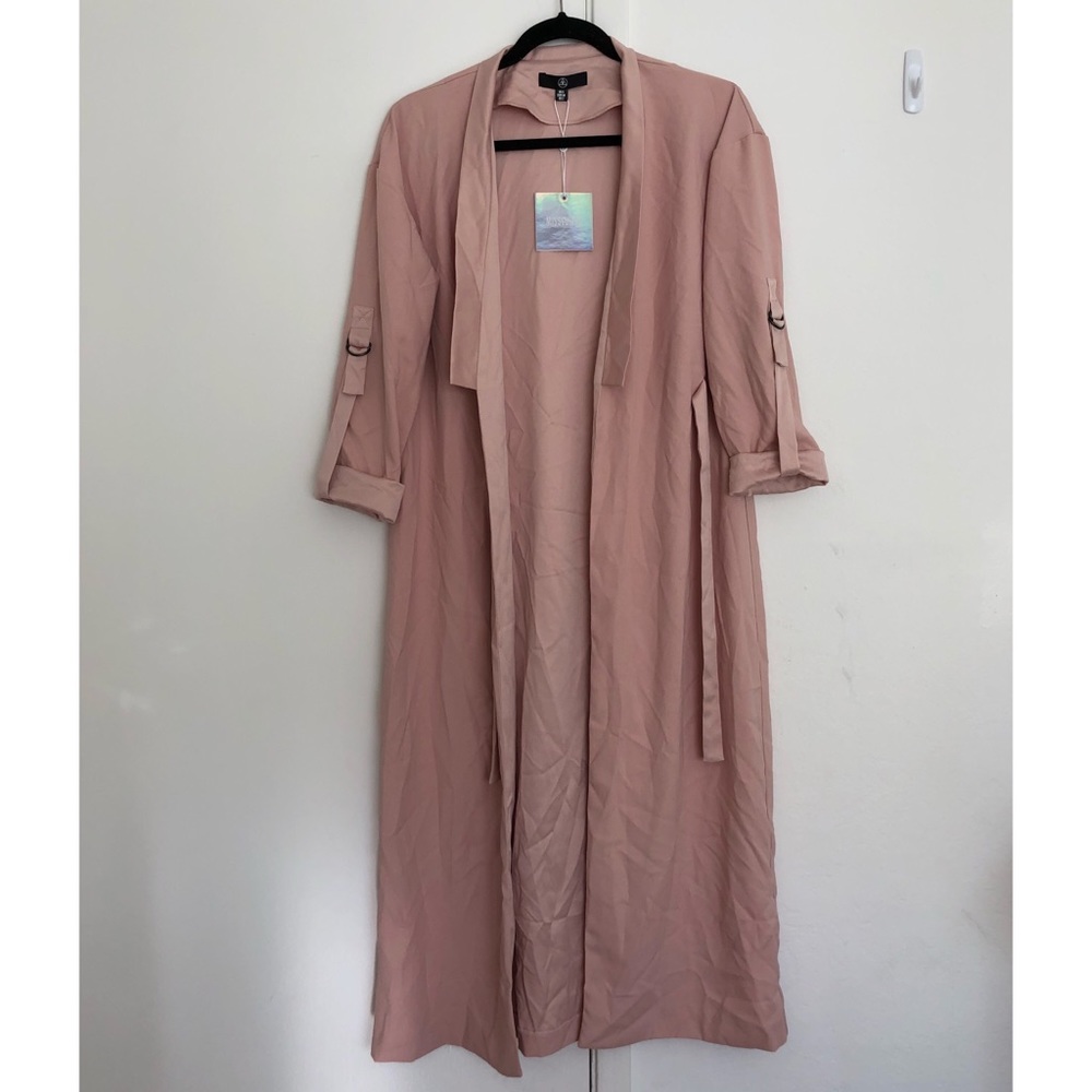 Missguided Satin Detail Double Le Front Duster